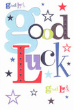 The spirit of encouragement leaps vividly from this cheerful good luck card, crafted with the same care you'd find in a hand-tied bouquet from a North Woolwich florist. The phrase 'Good Luck' is playfully assembled in a swirl of colours-oversized, gentle blue letters flowing with deep reds, moss greens, and bold violets. Each character feels individually cherished, as if selected to perfectly echo the joy of local celebrations near Pier Parade or a neighbour's careful wish before important exams. Scattered stars in navy, lilac, and sprightly lime cavort across the card's bright white backdrop, suggesting dreams ready to take flight over Gallions Reach. Though the card's surface is smooth and pristine, there's an almost tangible delight in its crispness-the same tactile pleasure as new stationery. This card is an ideal companion for life's new chapters: a job offer, a community event, or a heartfelt milestone, infused with genuine North Woolwich optimism and the enduring support of friends and family looking on with pride.